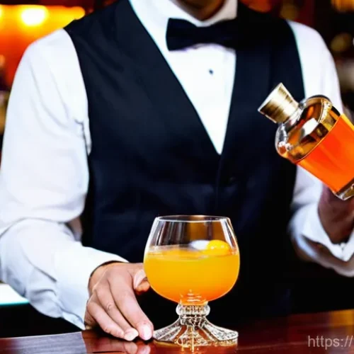 바텐더로 성공적인 경력 전환 - **Prompt:** A skilled and focused bartender, mid-30s, dressed in a sharp black vest over a crisp whi...