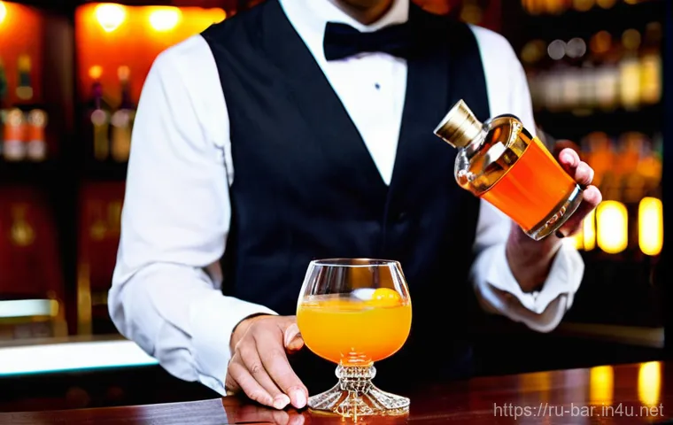 바텐더로 성공적인 경력 전환 - **Prompt:** A skilled and focused bartender, mid-30s, dressed in a sharp black vest over a crisp whi...